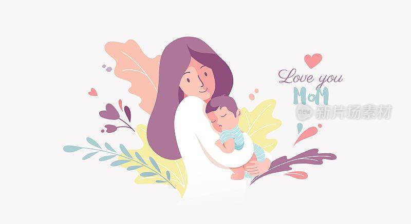 Happy Mother`s Day Greeting Card.